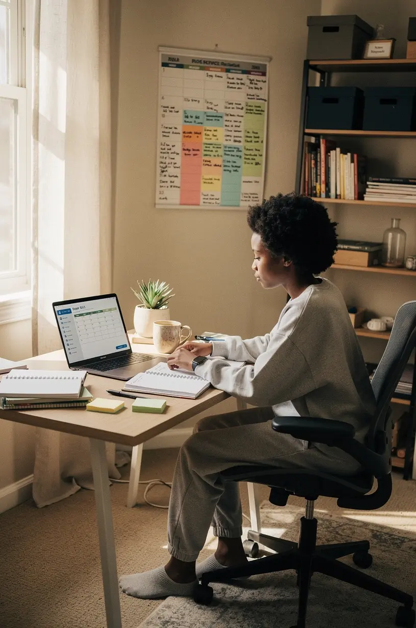 Visual guide to the Pomodoro Technique for productivity