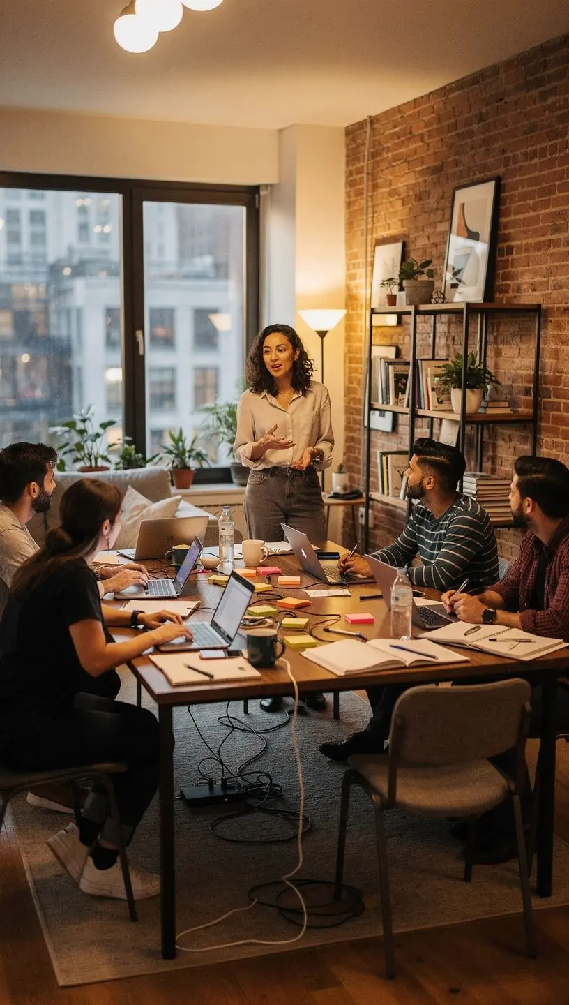 Professional team collaboration